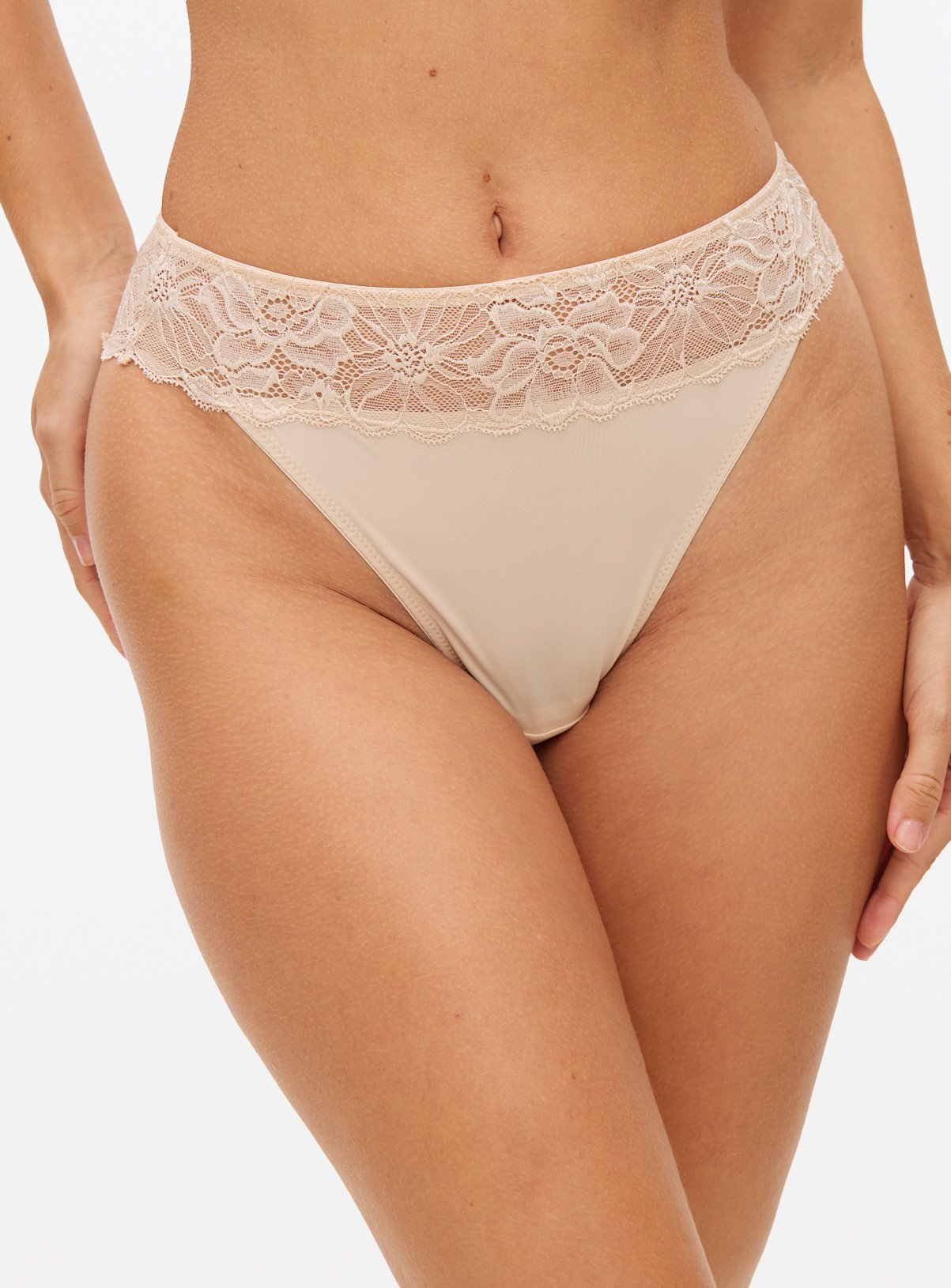 Floral Trim High Leg Knickers 3 Pack  20 - Image 2 thumbnail